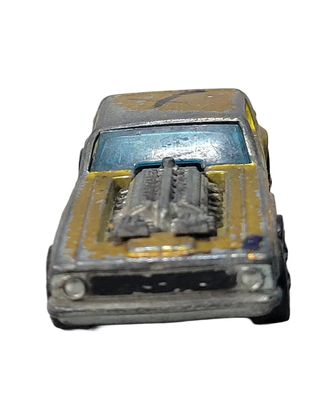 Hot Wheels Redline Gold OPEN FIRE Gold HK Dark Interior